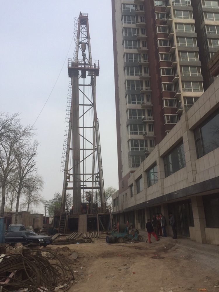 河北省邢台市威县地热井回灌工程 施工现场